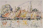 Paul Signac Fishing Boats Spain oil painting artist